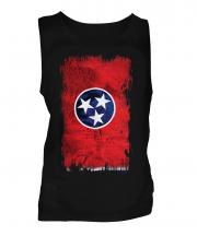 Tennessee State Grunge Flag Mens Vest