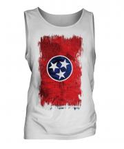 Tennessee State Grunge Flag Mens Vest
