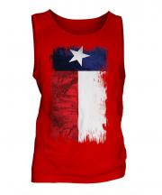 Texas State Grunge Flag Mens Vest