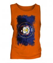 Utah State Grunge Flag Mens Vest