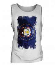 Utah State Grunge Flag Mens Vest