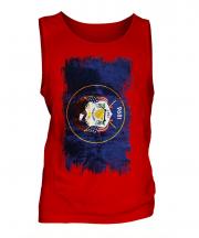 Utah State Grunge Flag Mens Vest