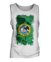 Washington State Grunge Flag Mens Vest