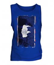 Wyoming State Grunge Flag Mens Vest