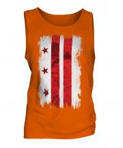 Washington Dc Grunge Flag Mens Vest