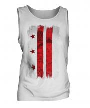 Washington Dc Grunge Flag Mens Vest