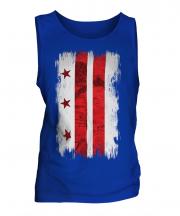 Washington Dc Grunge Flag Mens Vest