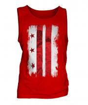 Washington Dc Grunge Flag Mens Vest