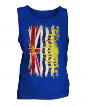 British Columbia Grunge Flag Mens Vest