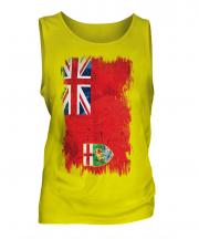 Manitoba Grunge Flag Mens Vest