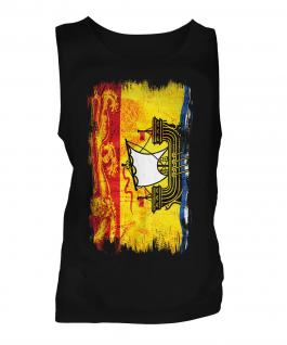 New Brunswick Grunge Flag Mens Vest