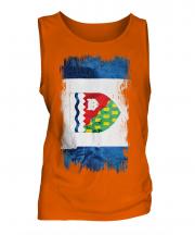 Northwest Territories Grunge Flag Mens Vest