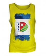 Northwest Territories Grunge Flag Mens Vest
