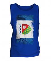 Northwest Territories Grunge Flag Mens Vest