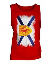 Nova Scotia Grunge Flag Mens Vest