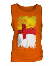 Nunavut Grunge Flag Mens Vest