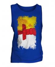 Nunavut Grunge Flag Mens Vest