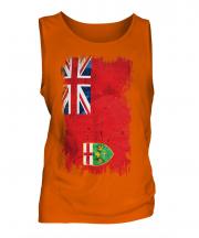 Ontario Grunge Flag Mens Vest