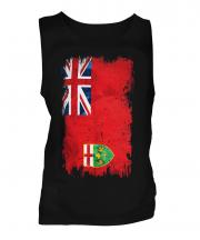 Ontario Grunge Flag Mens Vest