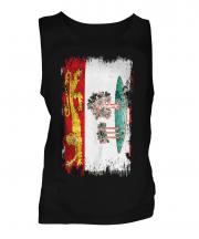 Prince Edward Island Grunge Flag Mens Vest