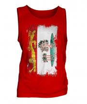 Prince Edward Island Grunge Flag Mens Vest