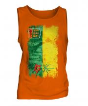 Saskatchewan Grunge Flag Mens Vest