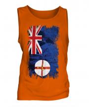 New South Wales Grunge Flag Mens Vest