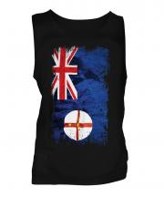 New South Wales Grunge Flag Mens Vest