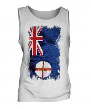 New South Wales Grunge Flag Mens Vest