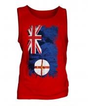 New South Wales Grunge Flag Mens Vest