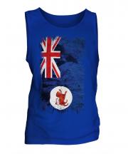 Tasmania Grunge Flag Mens Vest