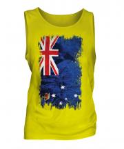 Victoria Grunge Flag Mens Vest