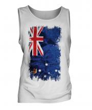 Victoria Grunge Flag Mens Vest