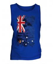 Victoria Grunge Flag Mens Vest