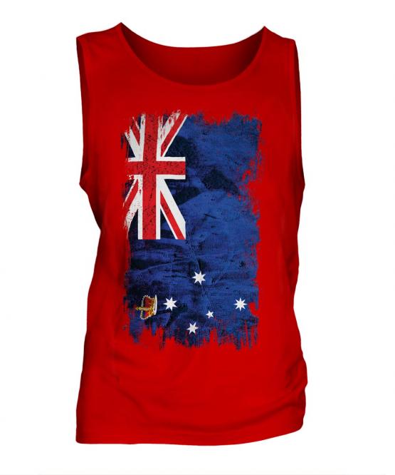 Victoria Grunge Flag Mens Vest