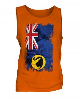 Western Australia Grunge Flag Mens Vest