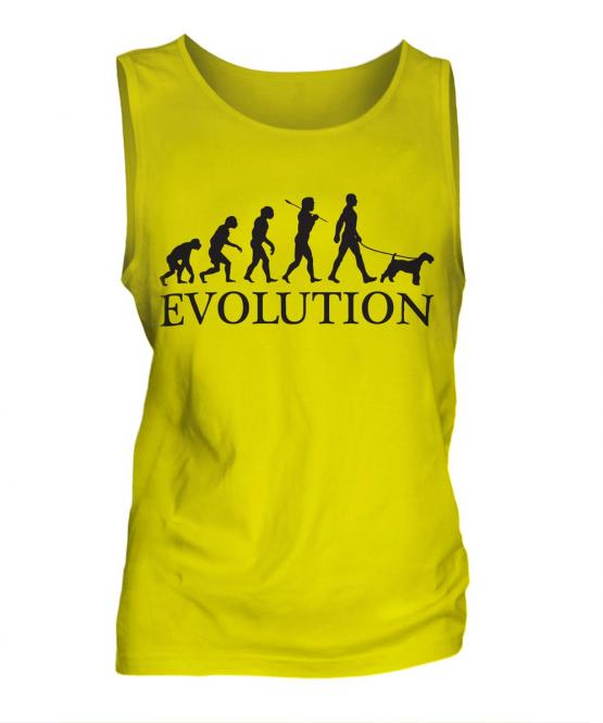 Airedale Terrier Evolution Mens Vest