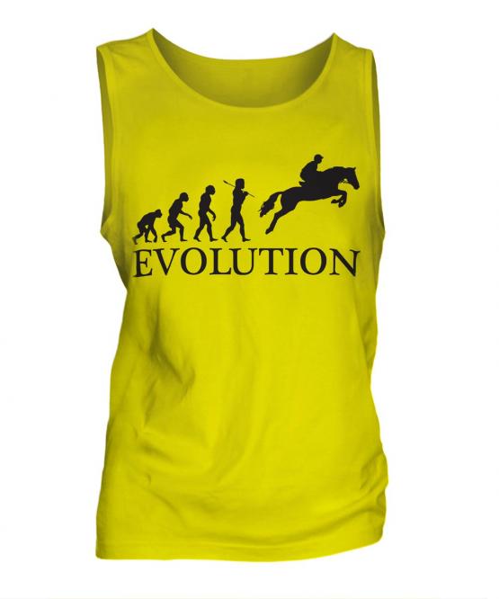 Horse Racing Steeplechase Evolution Mens Vest