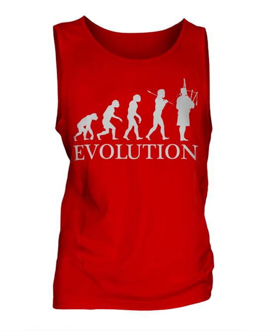 Bagpipes Player Evolution Mens Vest