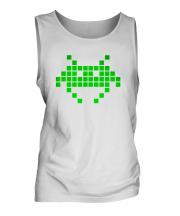 Neon Space Invader Mens Vest