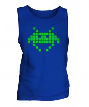 Neon Space Invader Mens Vest