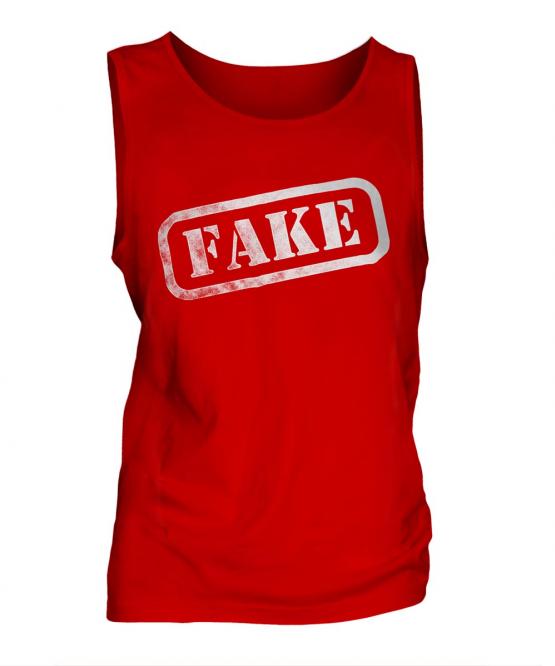 Fake Stamp Mens Vest