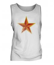 Faded Communist Star Mens Vest
