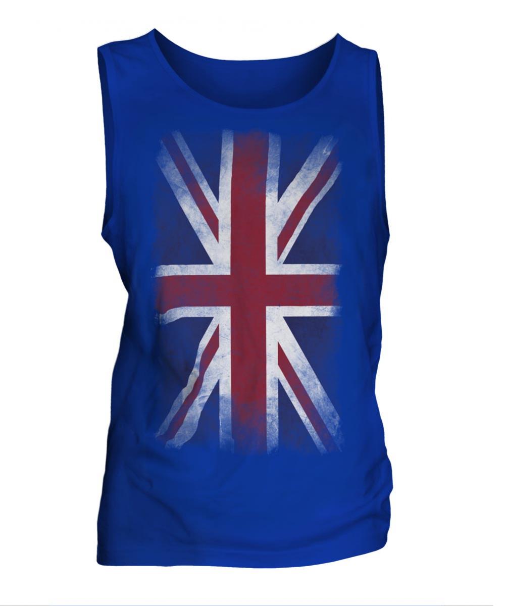 Union Jack Faded Flag Mens Vest