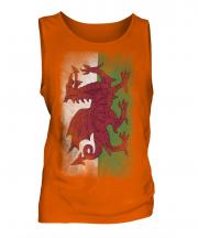 Wales Faded Flag Mens Vest