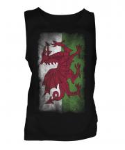 Wales Faded Flag Mens Vest