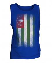 Abkhazia Faded Flag Mens Vest