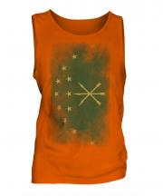 Adygea Faded Flag Mens Vest