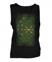 Adygea Faded Flag Mens Vest