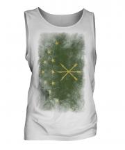 Adygea Faded Flag Mens Vest